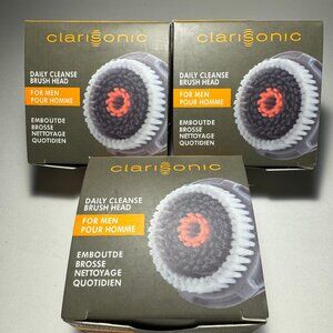 Clarisonic Men's Facial Daily Cleansing Brush Head 3 PACK